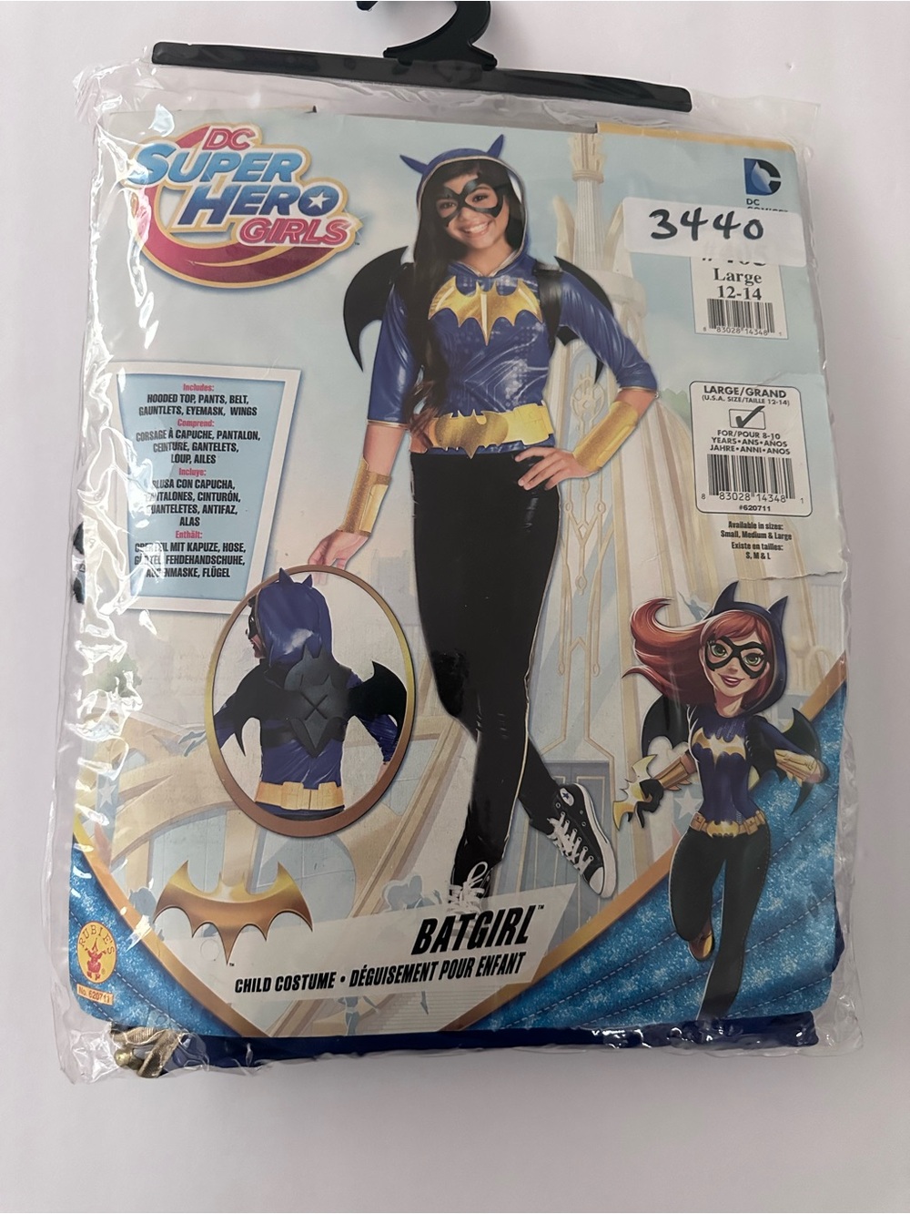 Batgirl DC Super Hero Girls Rubies Costume. child size Large 12-14